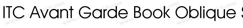 ITC Avant Garde Book Oblique SWA字体转换